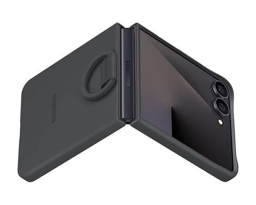 Оригинален Калъф Silicone Cover with Ring Samsung Z Flip 7 EF-PF766TBE /черен/ – снимка 5