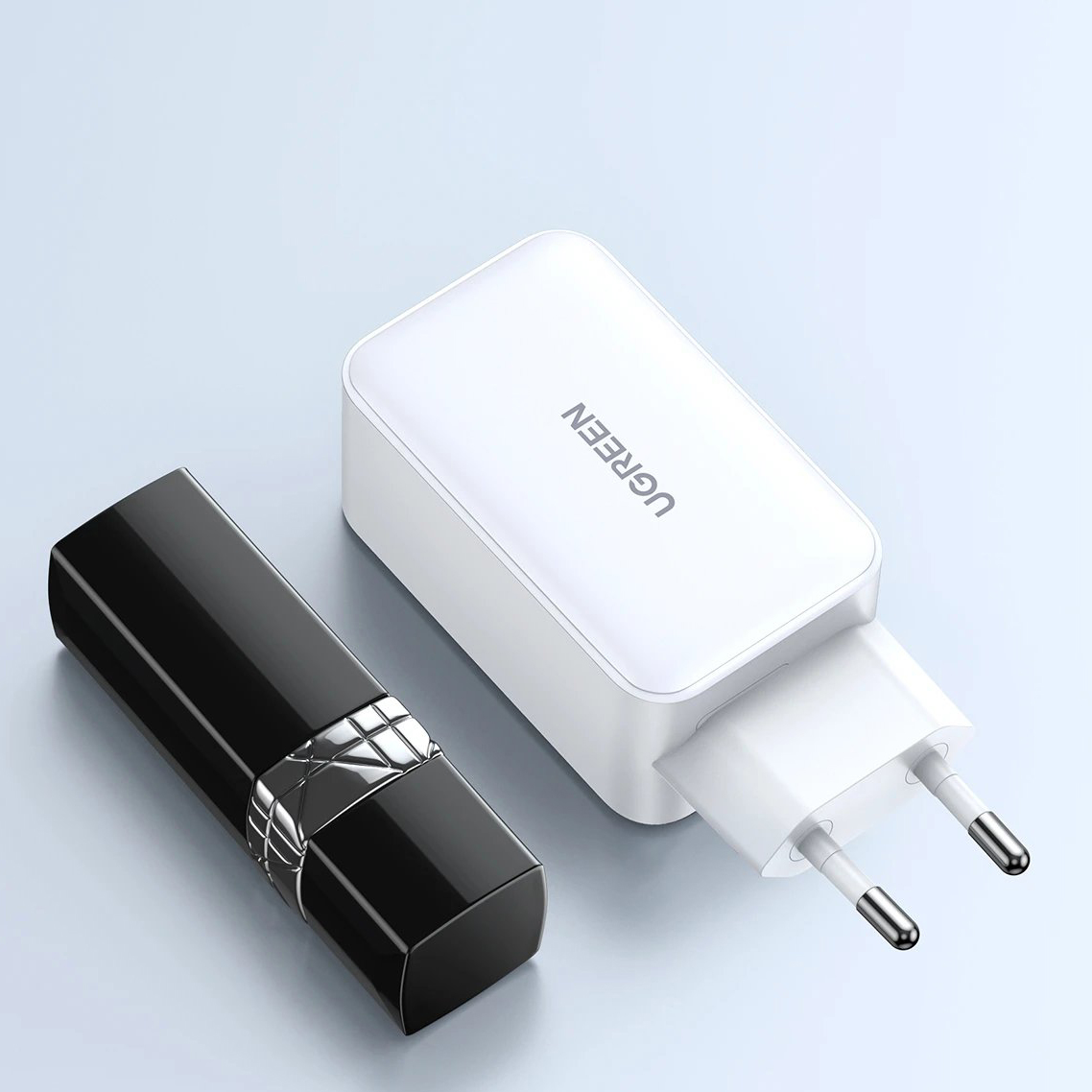 UGREEN 220V 65W, USB-A + 2xUSB-C, GaN Nexode, бял - CD244 / 15334 – снимка 6
