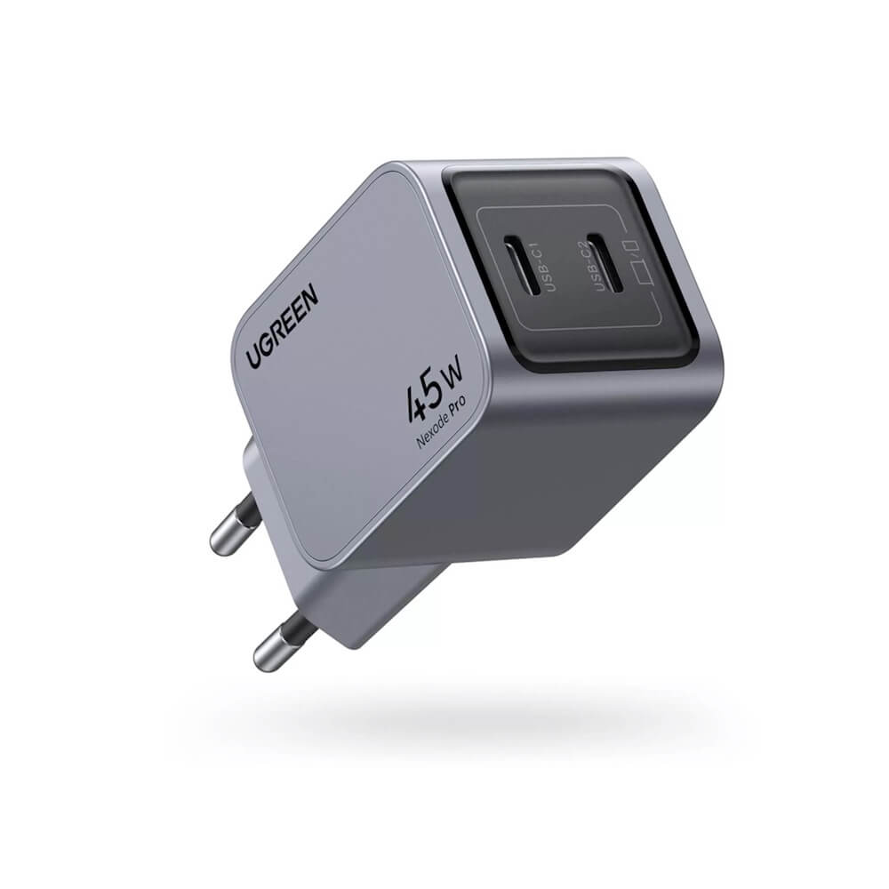 UGREEN 220V 45W, 2xUSB-C, Nexode Pro GaN, графит - X707 / 35008 – снимка 2
