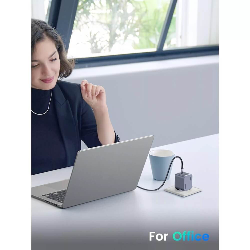 UGREEN 220V 45W, 2xUSB-C, Nexode Pro GaN, графит - X707 / 35008 – снимка 7
