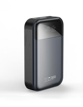 XO Power Bank 10000 mAh, 33W, черен - PR232