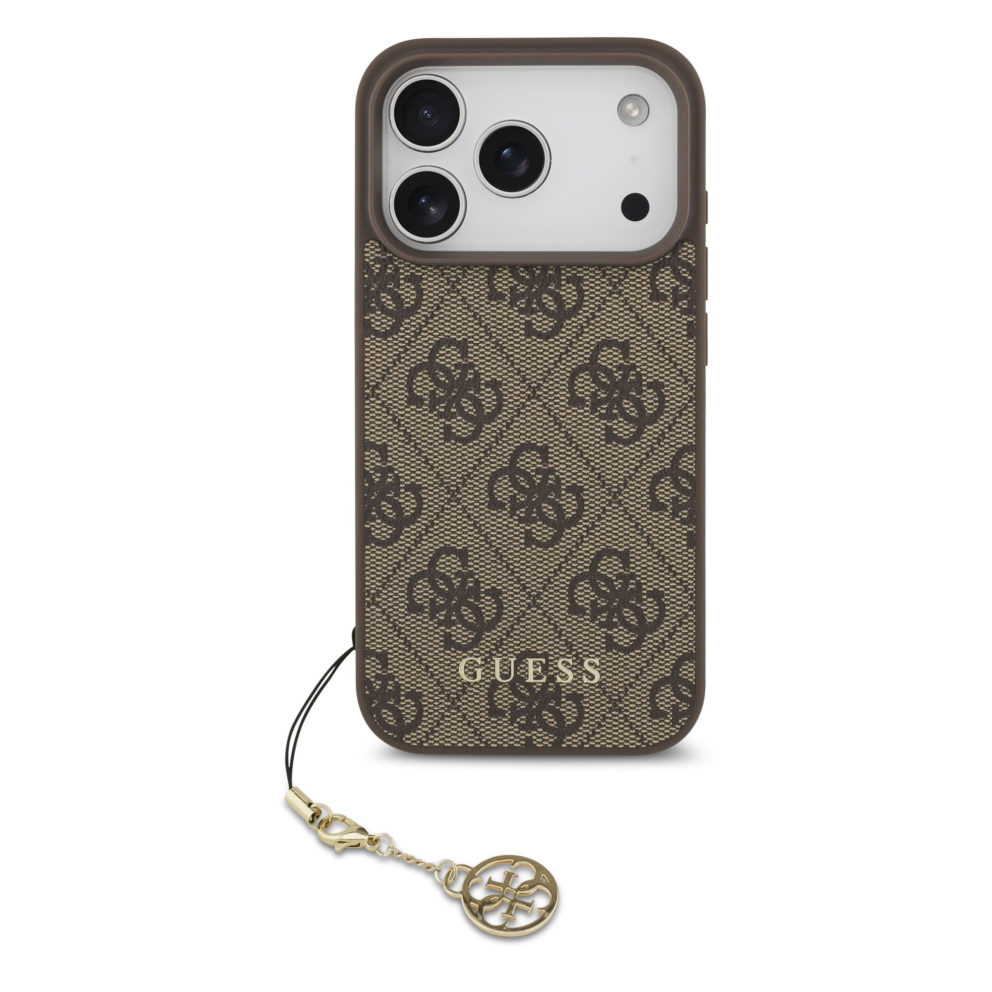 GUESS Калъф Apple iPhone 17 Pro Max, 4G Charm Tone on Tone MagSafe, кафяв - GUHMP17XGF4GCW – снимка 2