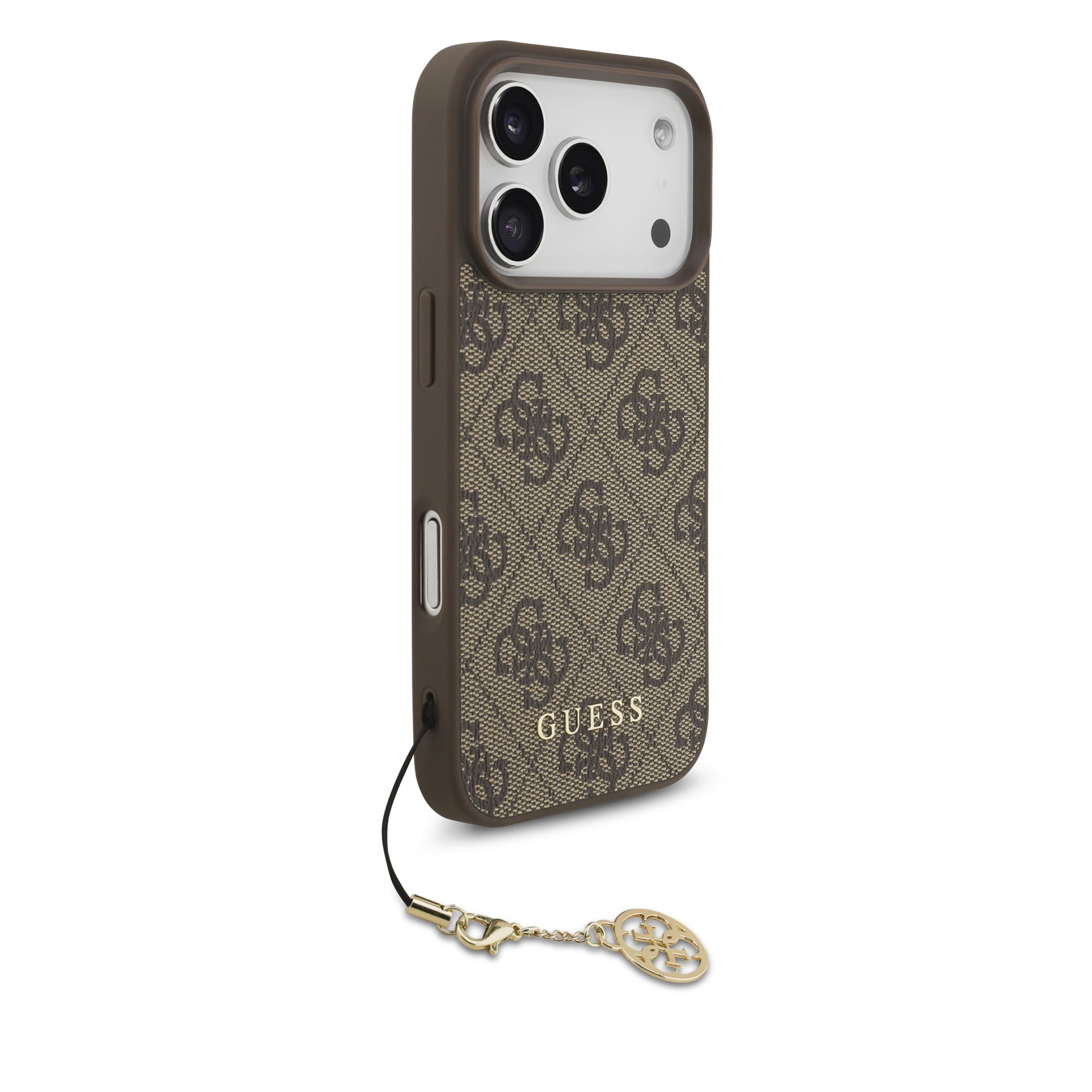 GUESS Калъф Apple iPhone 17 Pro Max, 4G Charm Tone on Tone MagSafe, кафяв - GUHMP17XGF4GCW – снимка 3