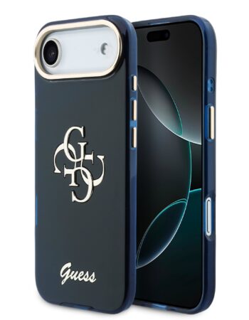 GUESS Калъф Apple iPhone 17 Air, IML 4G Script Metal Logo /син/ - GUHCP17M5HC4MLSB