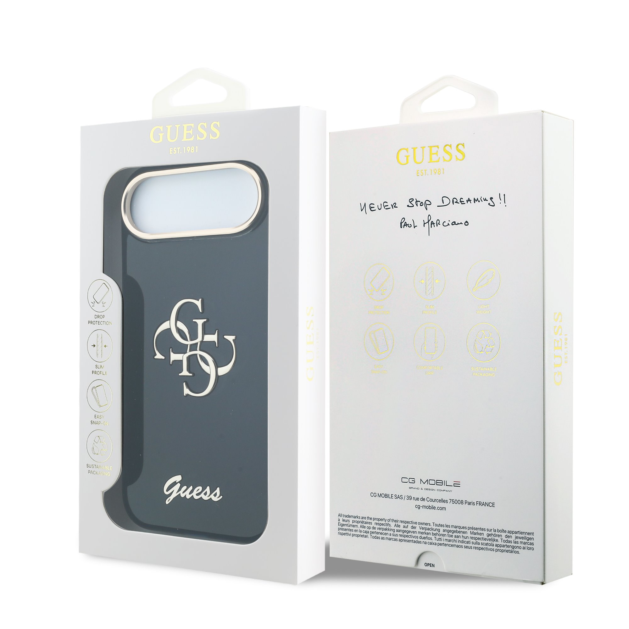 GUESS Калъф Apple iPhone 17 Air, IML 4G Script Metal Logo /син/ - GUHCP17M5HC4MLSB – снимка 7