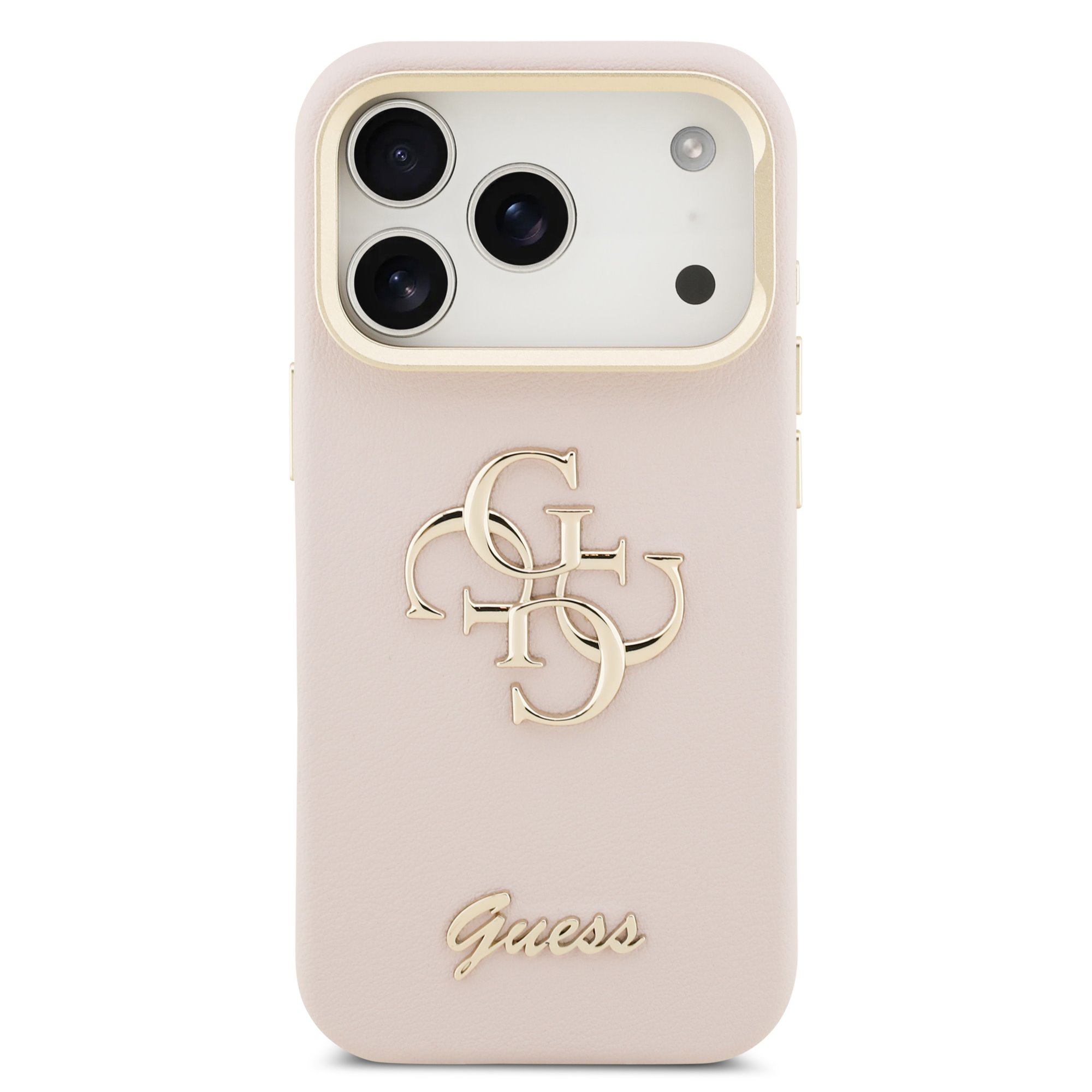 GUESS Калъф Apple iPhone 17 Pro Max, PU Grained 4G Logo Stand Camera Frame, розов - GUHCP17XPCS4GSP – снимка 3