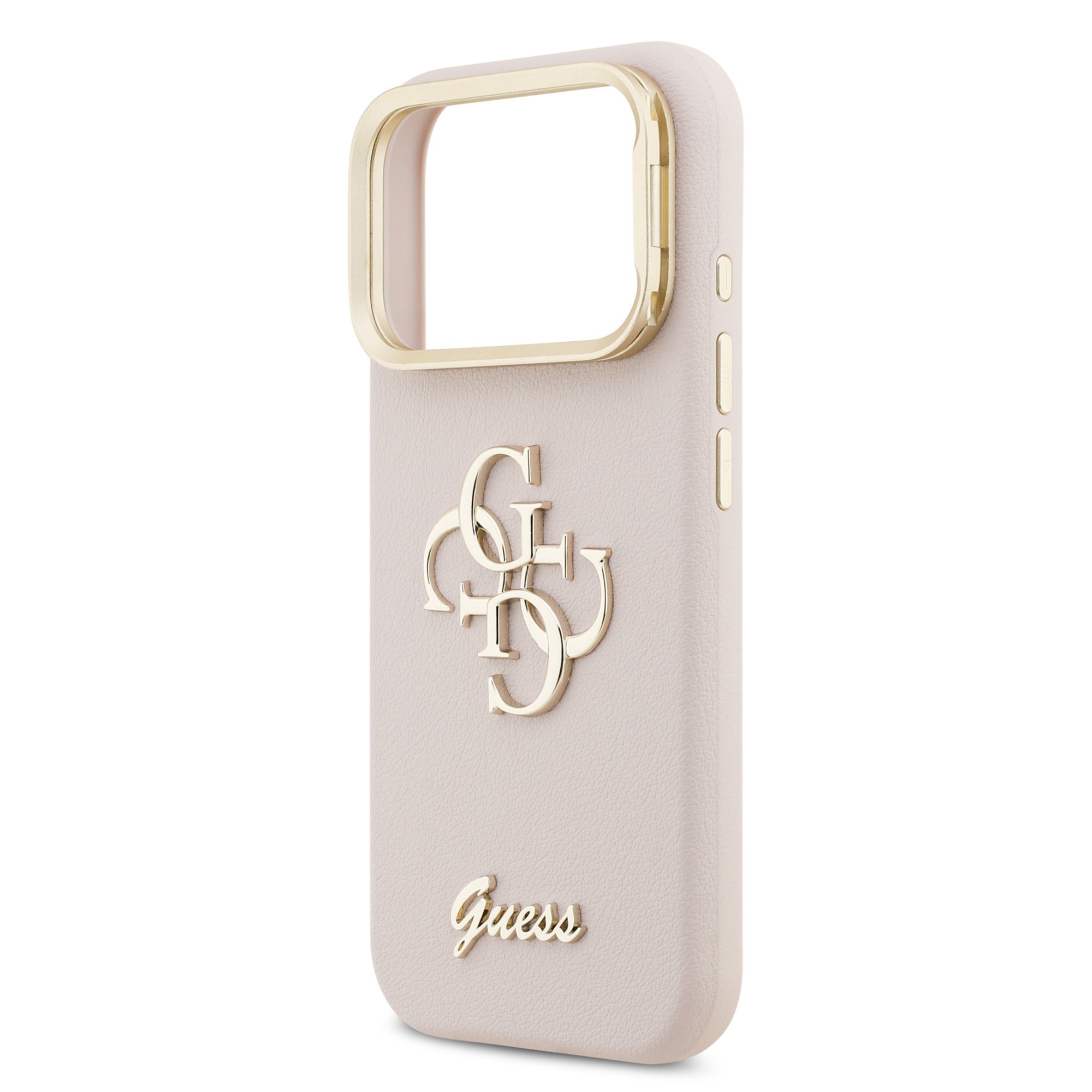 GUESS Калъф Apple iPhone 17 Pro Max, PU Grained 4G Logo Stand Camera Frame, розов - GUHCP17XPCS4GSP – снимка 5