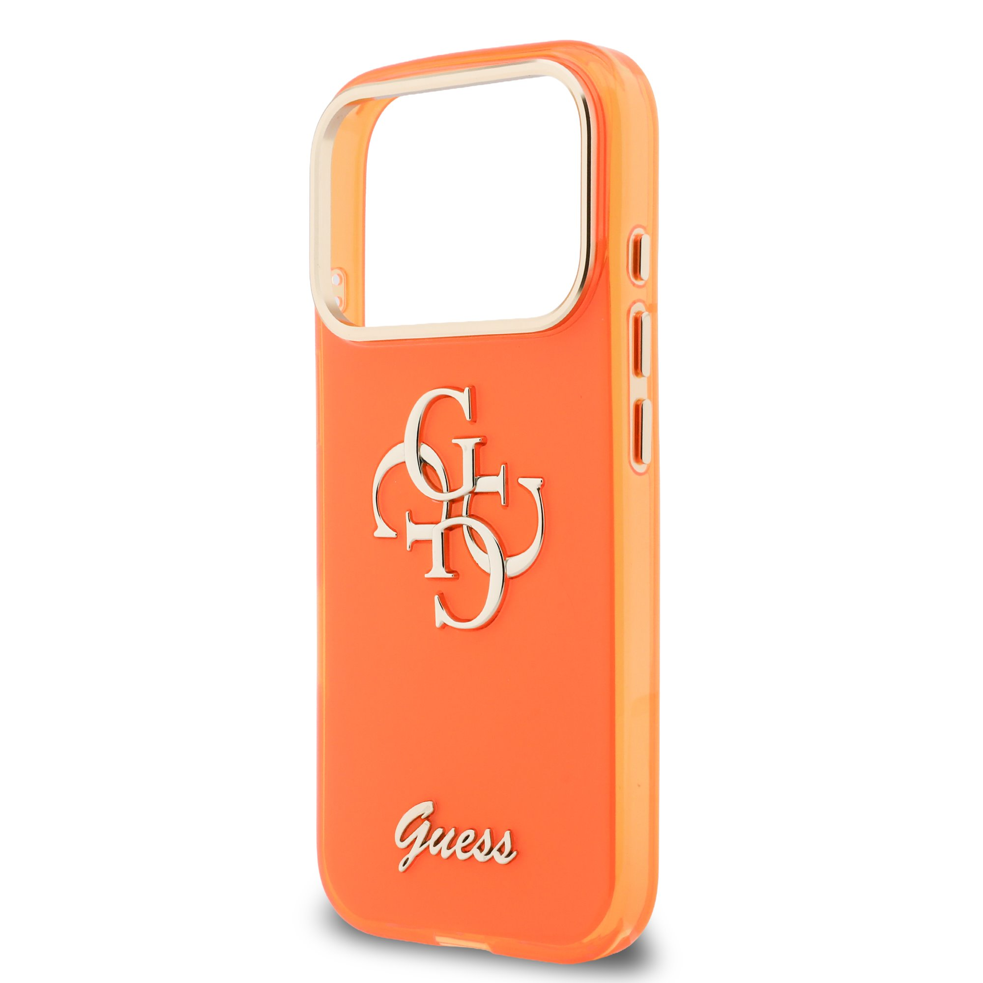 GUESS Калъф Apple iPhone 17 Pro, IML 4G Script Metal Logo /оранжев/ - GUHCP17L5HC4MLSO – снимка 2