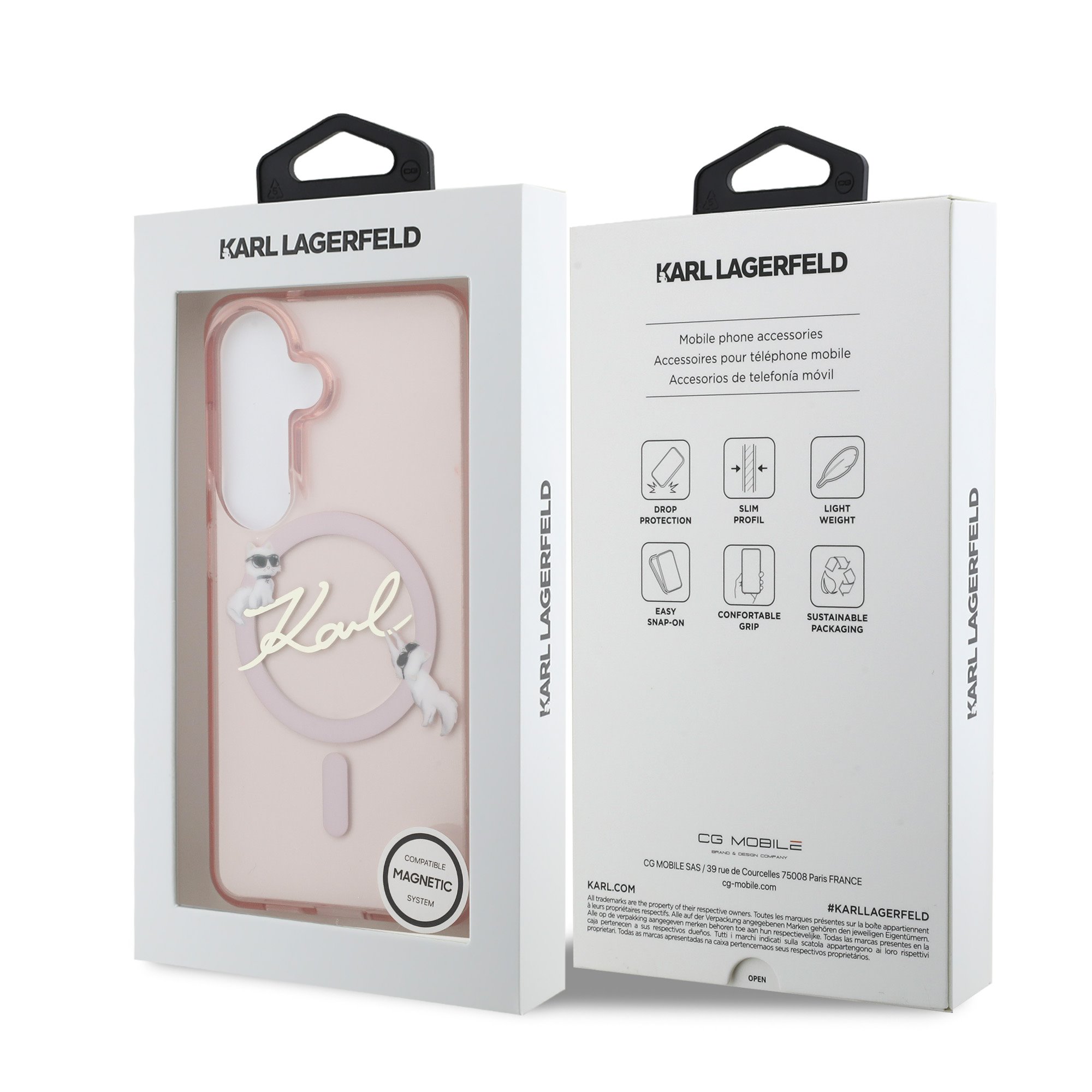 Karl Lagerfeld Калъф Samsung S26, IML Choupette Head MagSafe /розов/ - KLHMS26S5HKSCAP – снимка 2