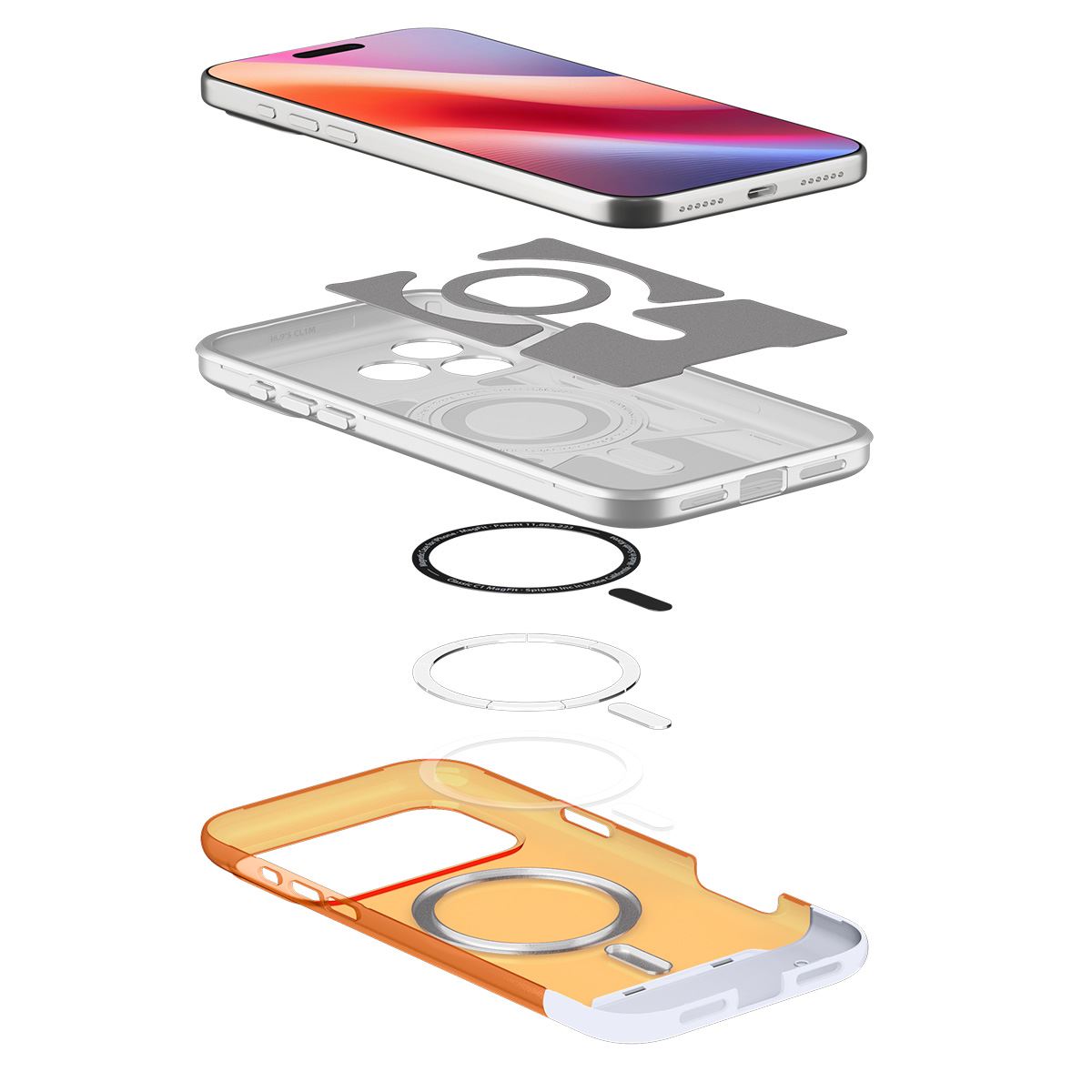 SPIGEN Калъф Classic C1 Apple iPhone 17 Pro Max, MagSafe, /мандарина/ - ACS10296 – снимка 8
