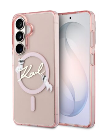 Karl Lagerfeld Калъф Samsung S26, IML Choupette Head MagSafe /розов/ - KLHMS26S5HKSCAP