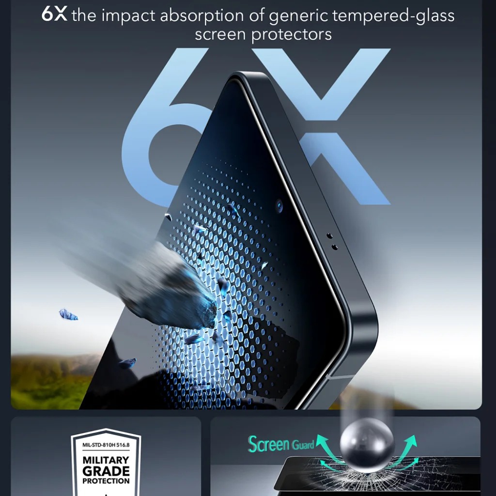ESR UltraFit Armorite PRIVACY Tempered glass Samsung S26 Ultra – снимка 5