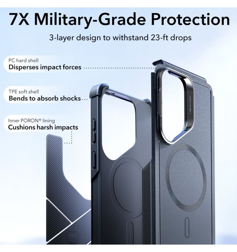 ESR Калъф Cyber Tough Armor със стойка, Samsung S26 Ultra, MagSafe /черен/ – снимка 2