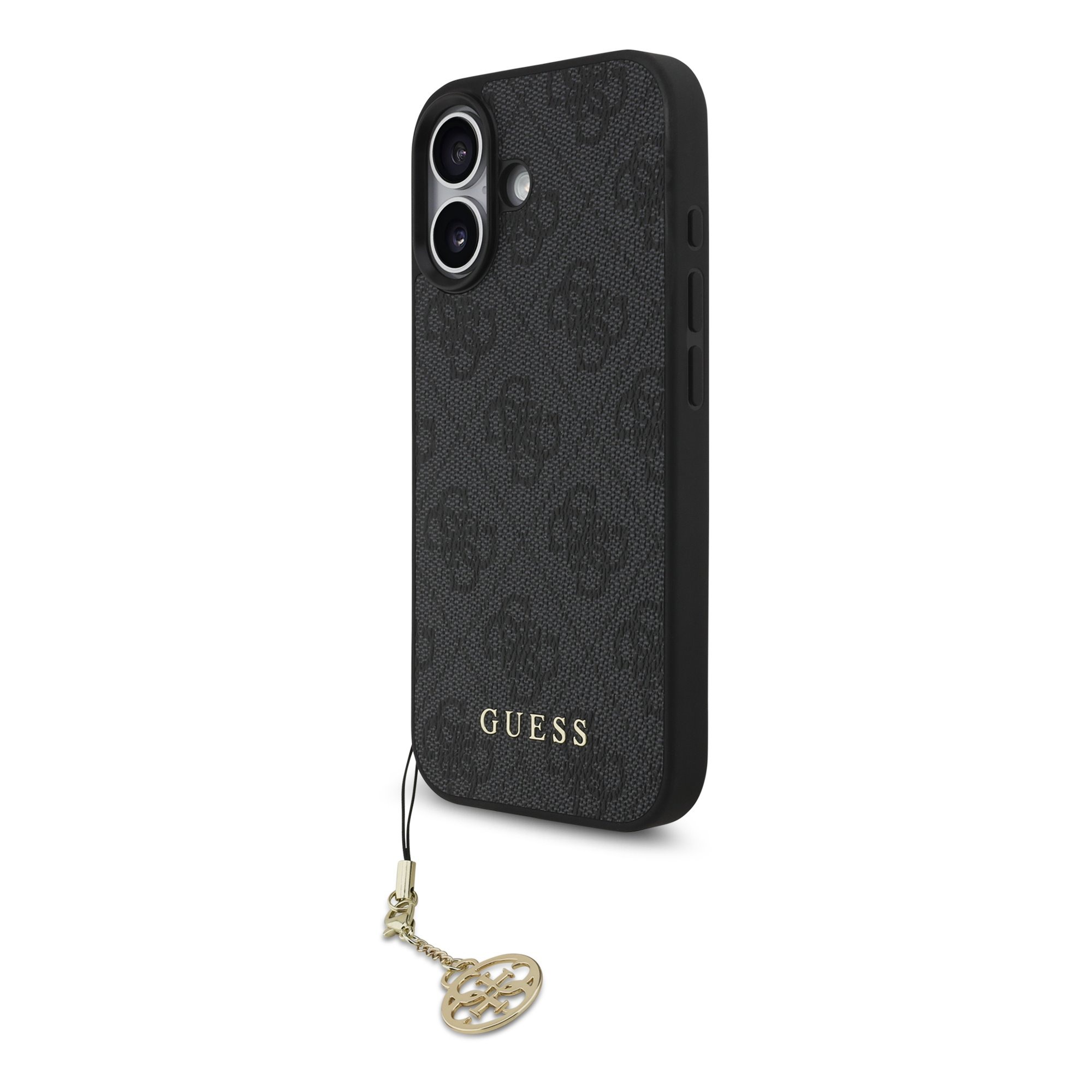 GUESS Калъф Apple iPhone 17, 4G Charm Tone on Tone MagSafe, сив - GUHMP17SGF4GCK