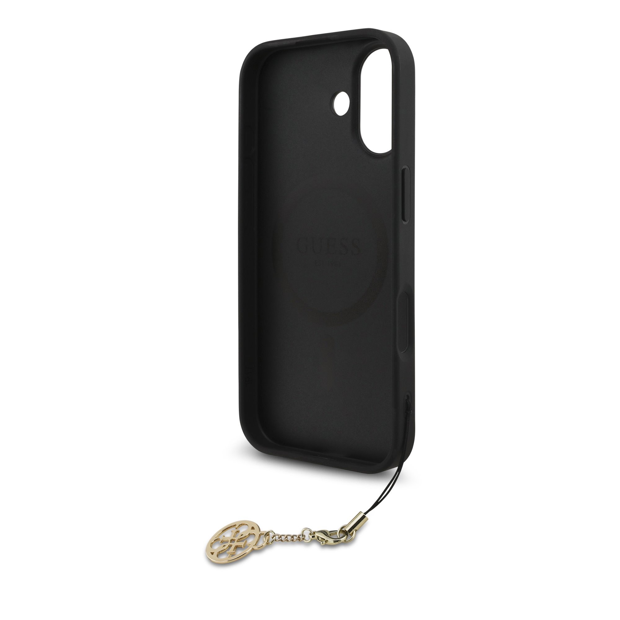 GUESS Калъф Apple iPhone 17, 4G Charm Tone on Tone MagSafe, сив - GUHMP17SGF4GCK – снимка 5
