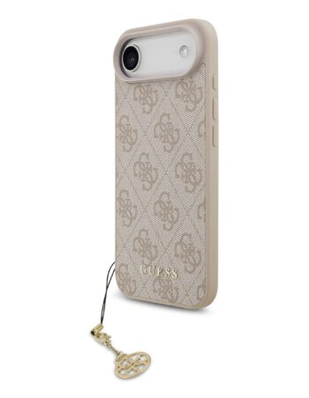 GUESS Калъф Apple iPhone 17 Air, 4G Charm Tone on Tone MagSafe, розов - GUHMP17MGF4GCP