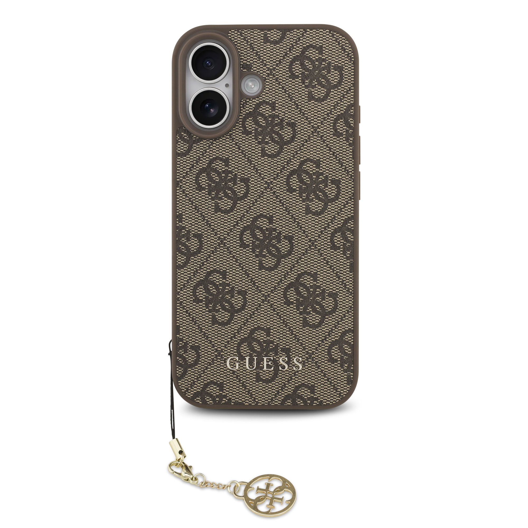 GUESS Калъф Apple iPhone 17, 4G Charm Tone on Tone MagSafe, кафяв - GUHMP17SGF4GCW – снимка 6