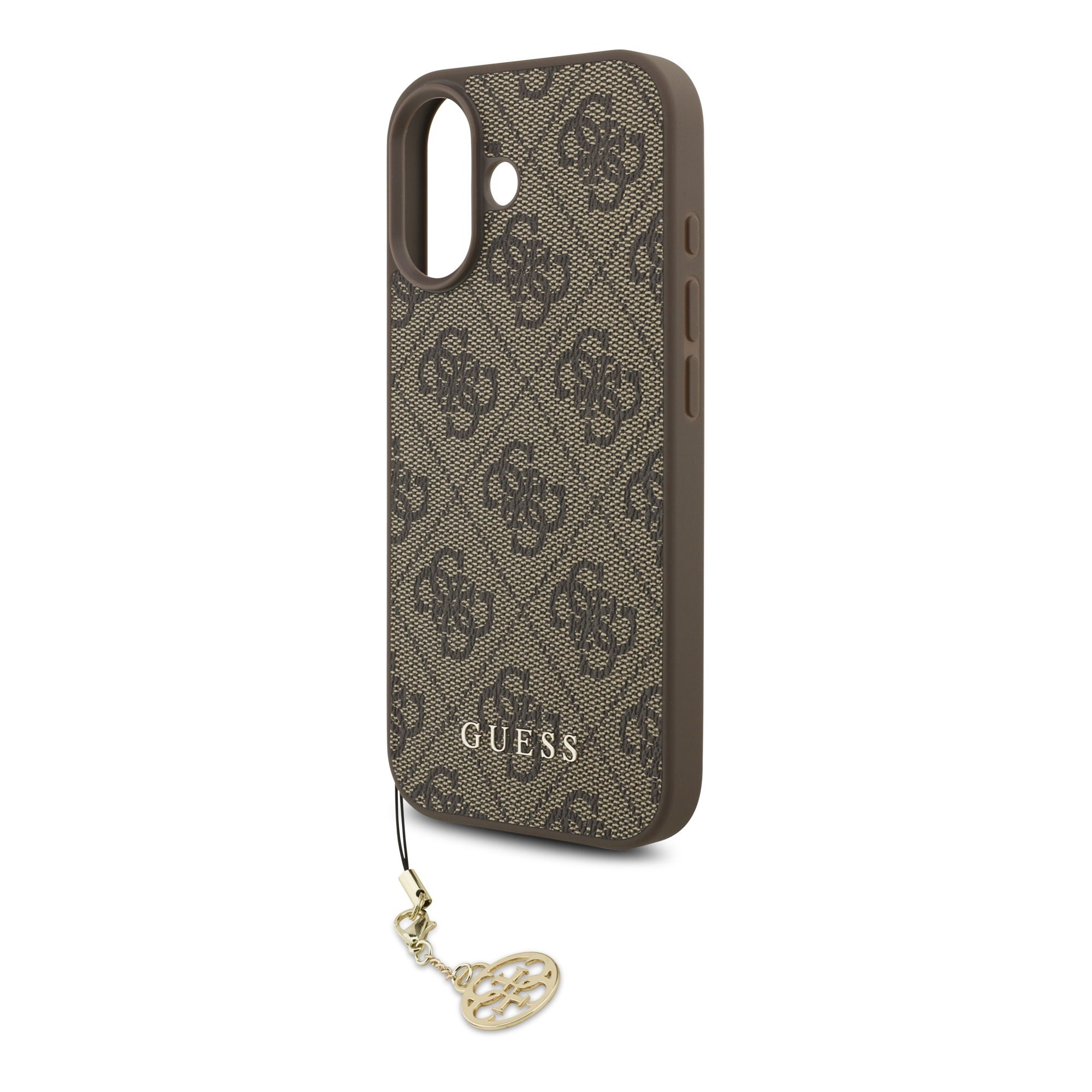 GUESS Калъф Apple iPhone 17, 4G Charm Tone on Tone MagSafe, кафяв - GUHMP17SGF4GCW