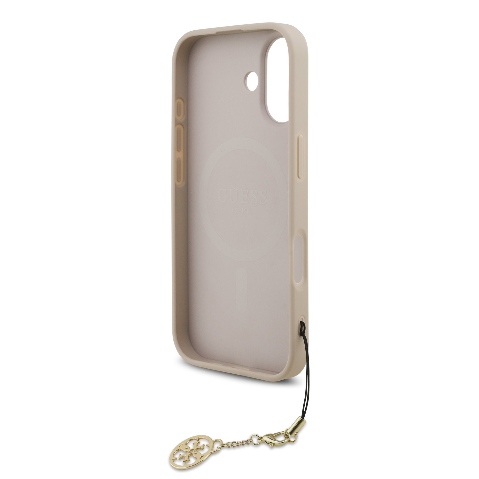 GUESS Калъф Apple iPhone 17, 4G Charm Tone on Tone MagSafe, розов - GUHMP17SGF4GCP – снимка 5