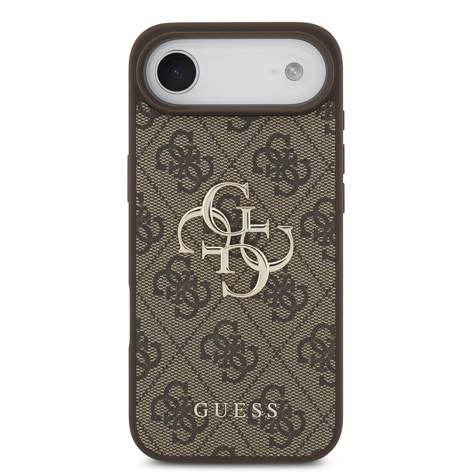 GUESS Калъф Apple iPhone 17 Air, PU 4G Metal Logo, /кафяв/ - GUHCP17M4GMGBR – снимка 3