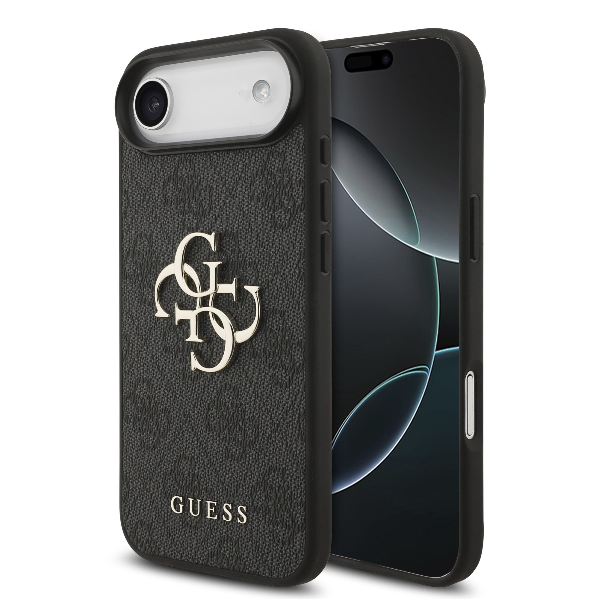GUESS Калъф Apple iPhone 17 Air, PU 4G Metal Logo, /сив/ - GUHCP17M4GMGGR