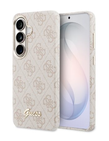 GUESS Калъф Samsung S26, PU 4G Script Metal Logo MagSafe /розов/ - GUHMS26S5P4FWMSP