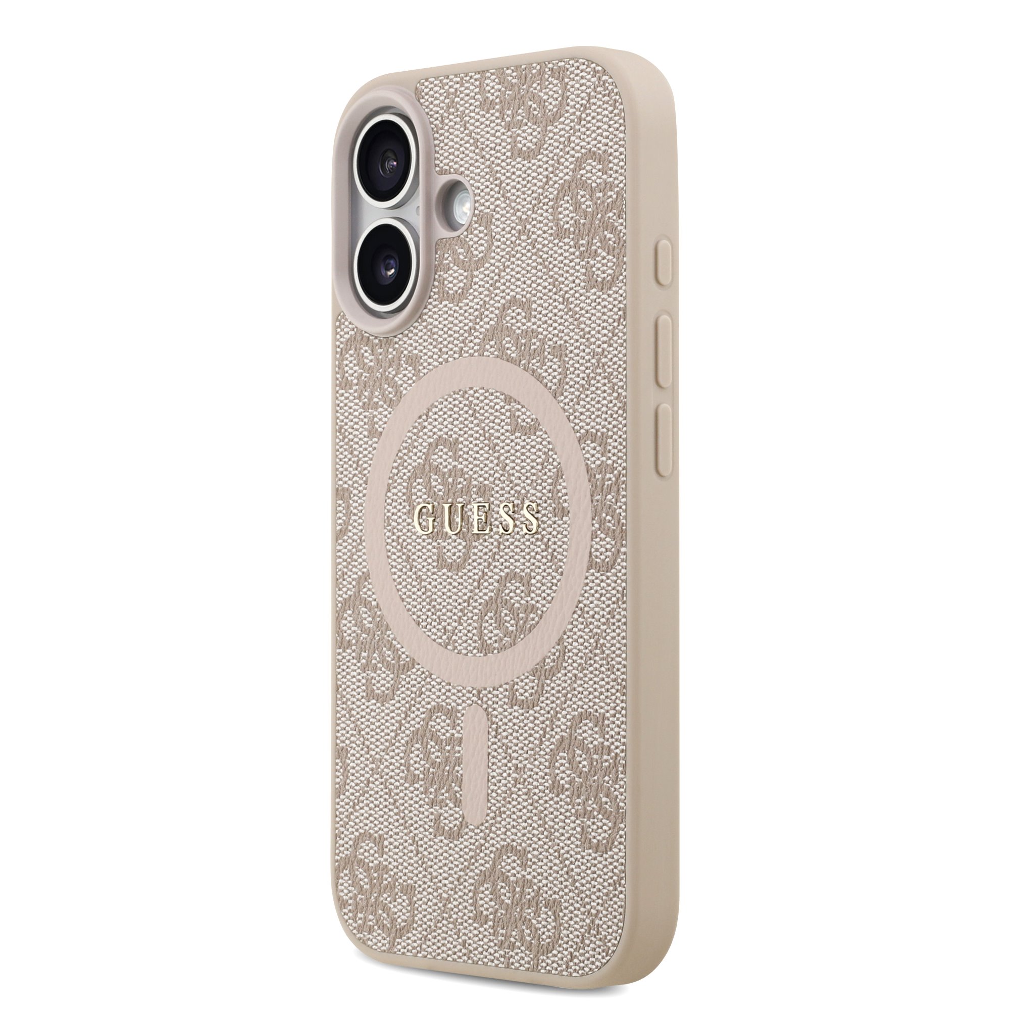 GUESS Калъф Apple iPhone 17, PU Leather 4G Colored Ring MagSafe, /розов/ - GUHMP17SG4GFRP – снимка 2