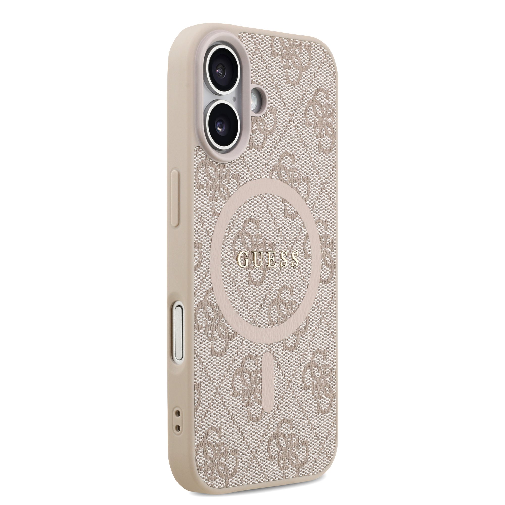 GUESS Калъф Apple iPhone 17, PU Leather 4G Colored Ring MagSafe, /розов/ - GUHMP17SG4GFRP – снимка 4