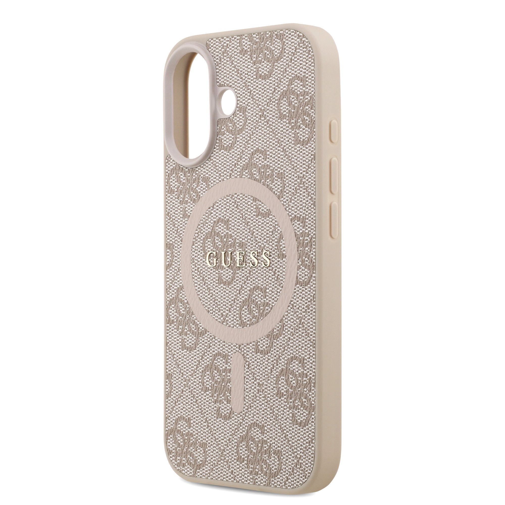 GUESS Калъф Apple iPhone 17, PU Leather 4G Colored Ring MagSafe, /розов/ - GUHMP17SG4GFRP – снимка 5