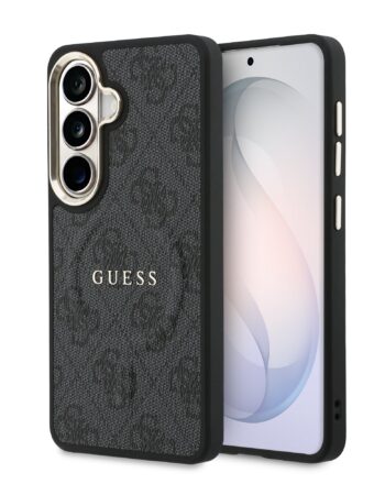 GUESS Калъф Samsung S26, PU Leather 4G Gold Frame MagSafe /черен/ - GUHMS26SP4MSEGCK