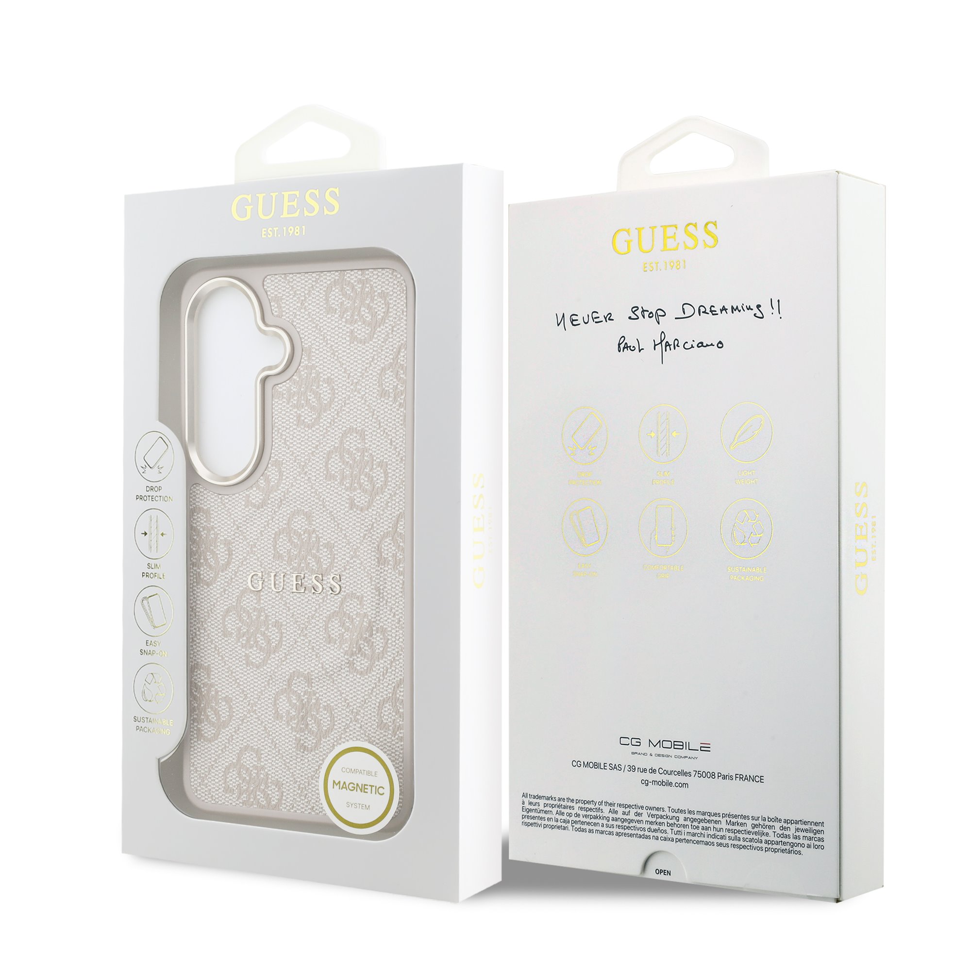 GUESS Калъф Samsung S26, PU Leather 4G Gold Frame MagSafe /розов/ - GUHMS26SP4MSEGCP – снимка 7
