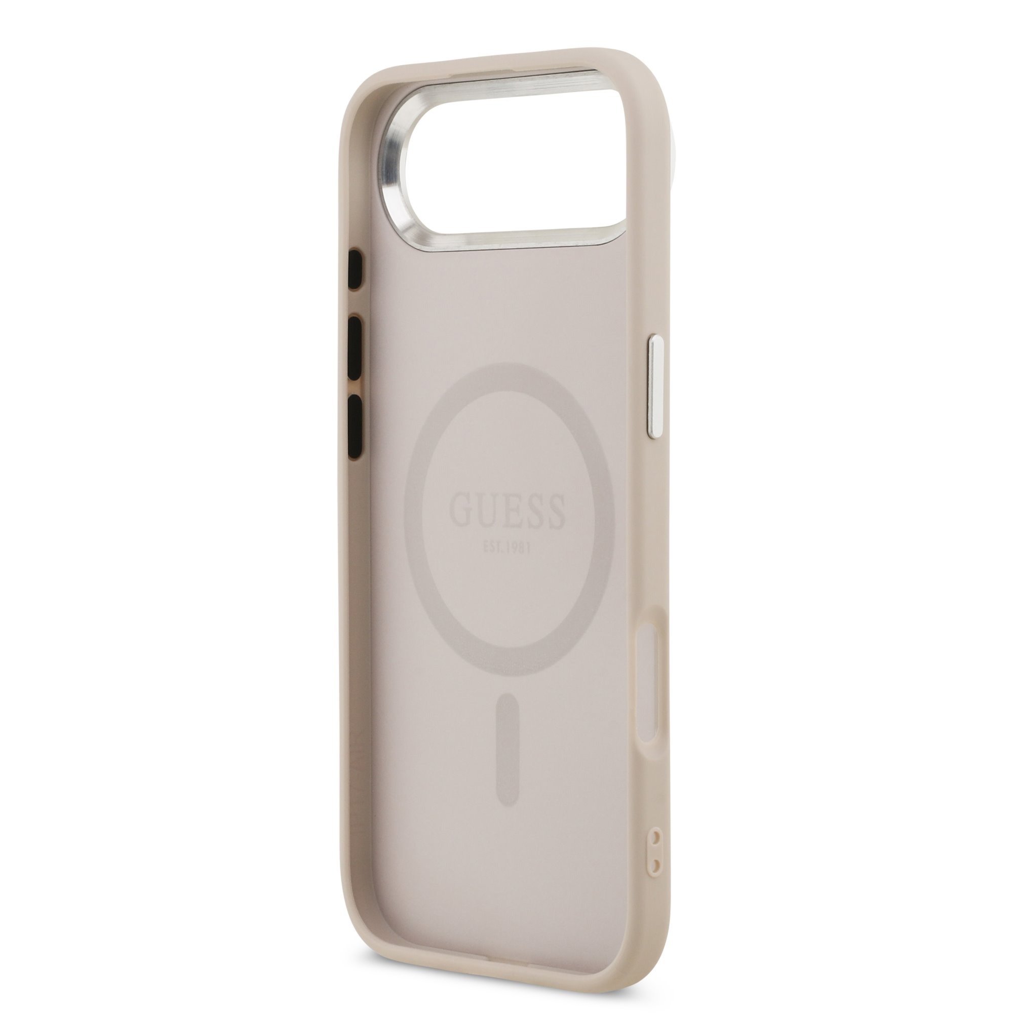 GUESS Калъф Apple iPhone 17 Air, PU Saffiano MagSafe, розов - GUHMP17MPSAREGSP – снимка 6