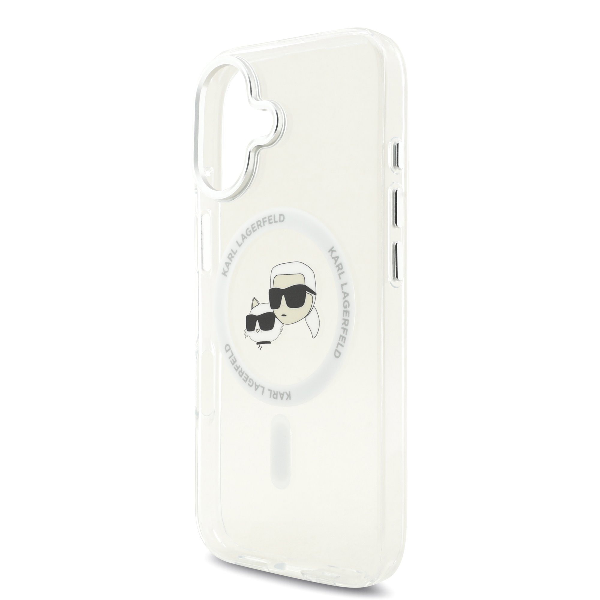 Karl Lagerfeld Калъф Apple iPhone 17 Air, IML K/C Heads Metal Frame MagSafe /прозрачен/ - KLHMP17MHLSKCH – снимка 5