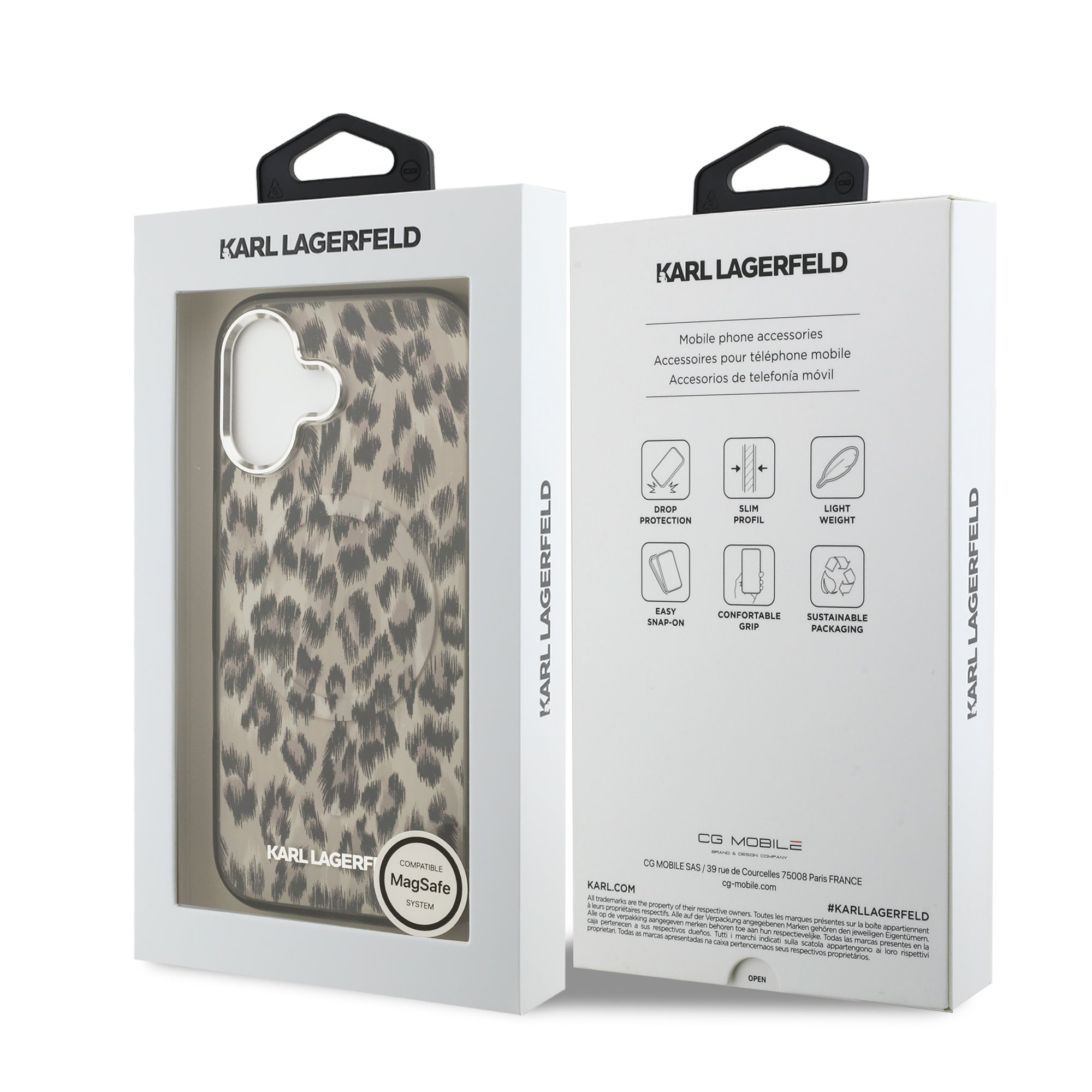 Karl Lagerfeld Калъф Apple iPhone 17, IML Leopard MagSafe /кафяв/ - KLHMP17SHDLEOICW – снимка 7