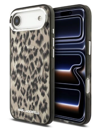 Karl Lagerfeld Калъф Apple iPhone 17 Air, IML Leopard MagSafe /кафяв/ - KLHMP17MHDLEOICW