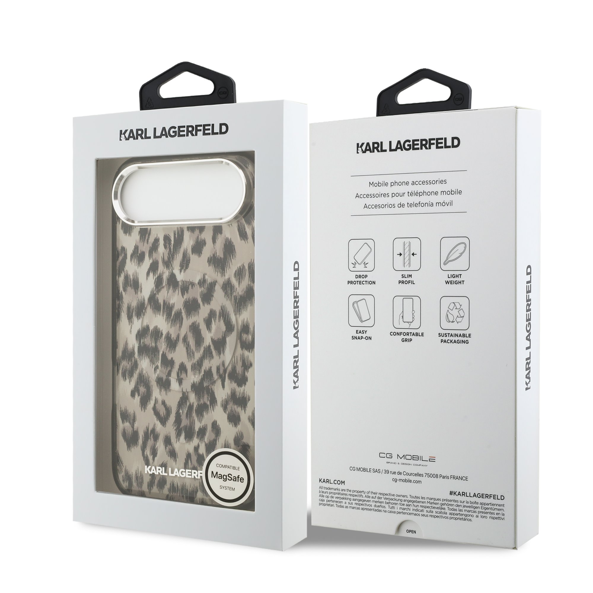 Karl Lagerfeld Калъф Apple iPhone 17 Air, IML Leopard MagSafe /кафяв/ - KLHMP17MHDLEOICW – снимка 2