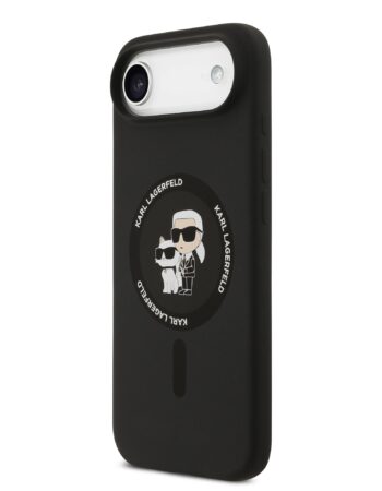 Karl Lagerfeld Калъф Apple iPhone 17 Air, Liquid Silicone K/C MagSafe /черен/ - KLHMP17MSCMKCRHK