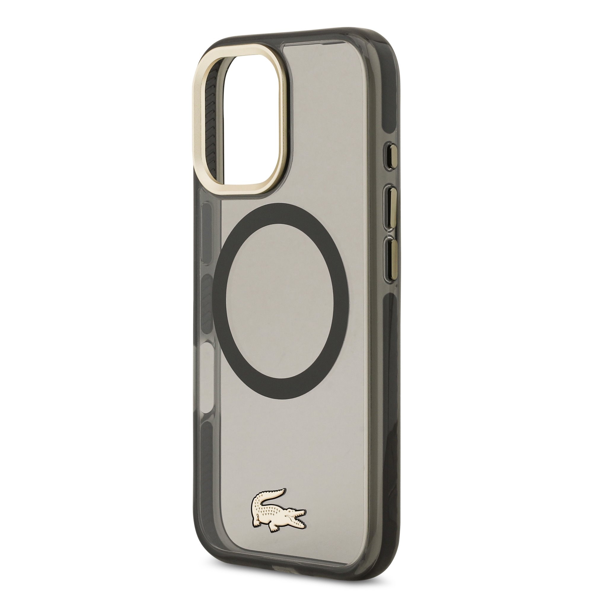 LACOSTE Калъф Apple iPhone 17, PC/TPU Frosted Finish Gold Logo MagSafe /черен/ - LCHMP17SUFWAK – снимка 5