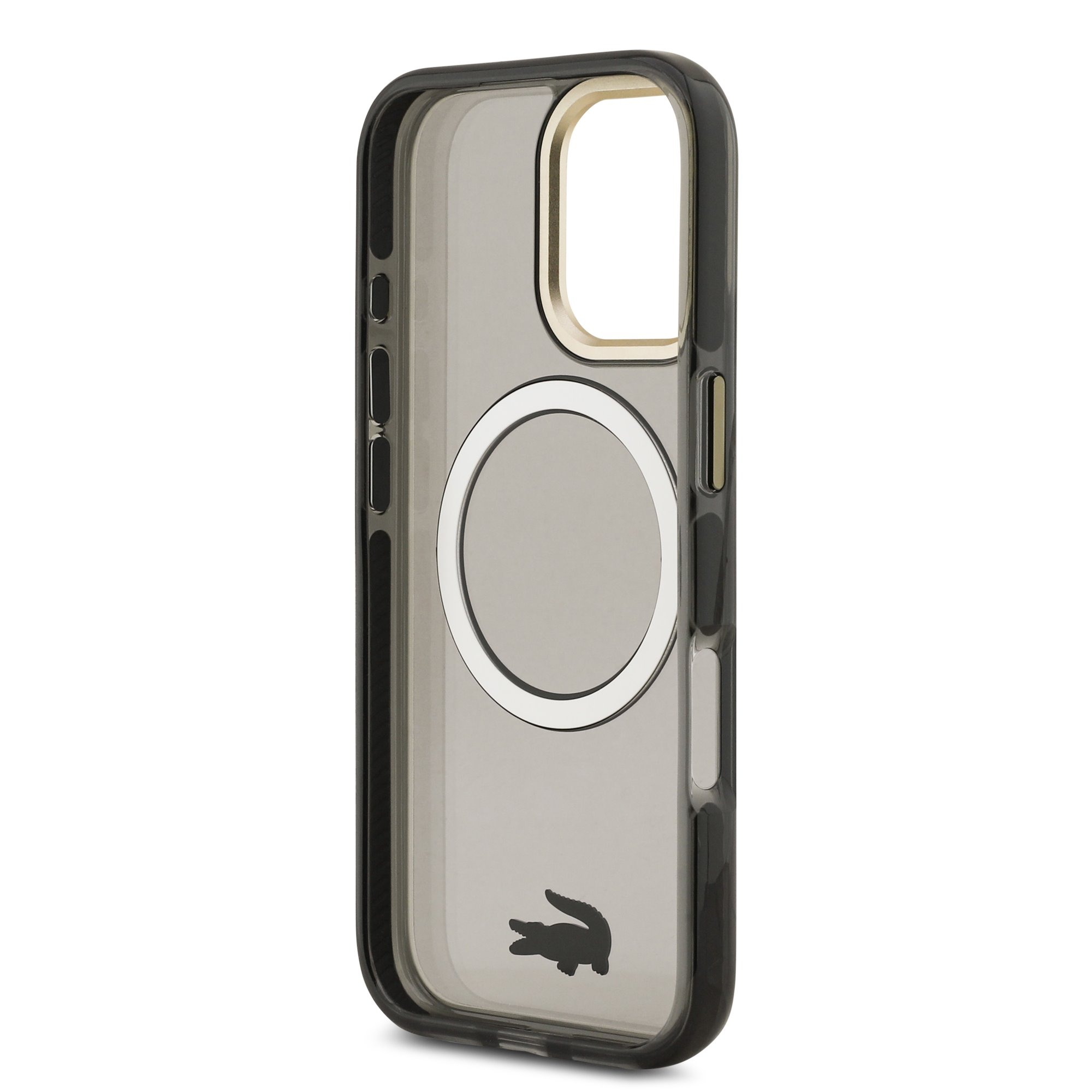 LACOSTE Калъф Apple iPhone 17, PC/TPU Frosted Finish Gold Logo MagSafe /черен/ - LCHMP17SUFWAK – снимка 6