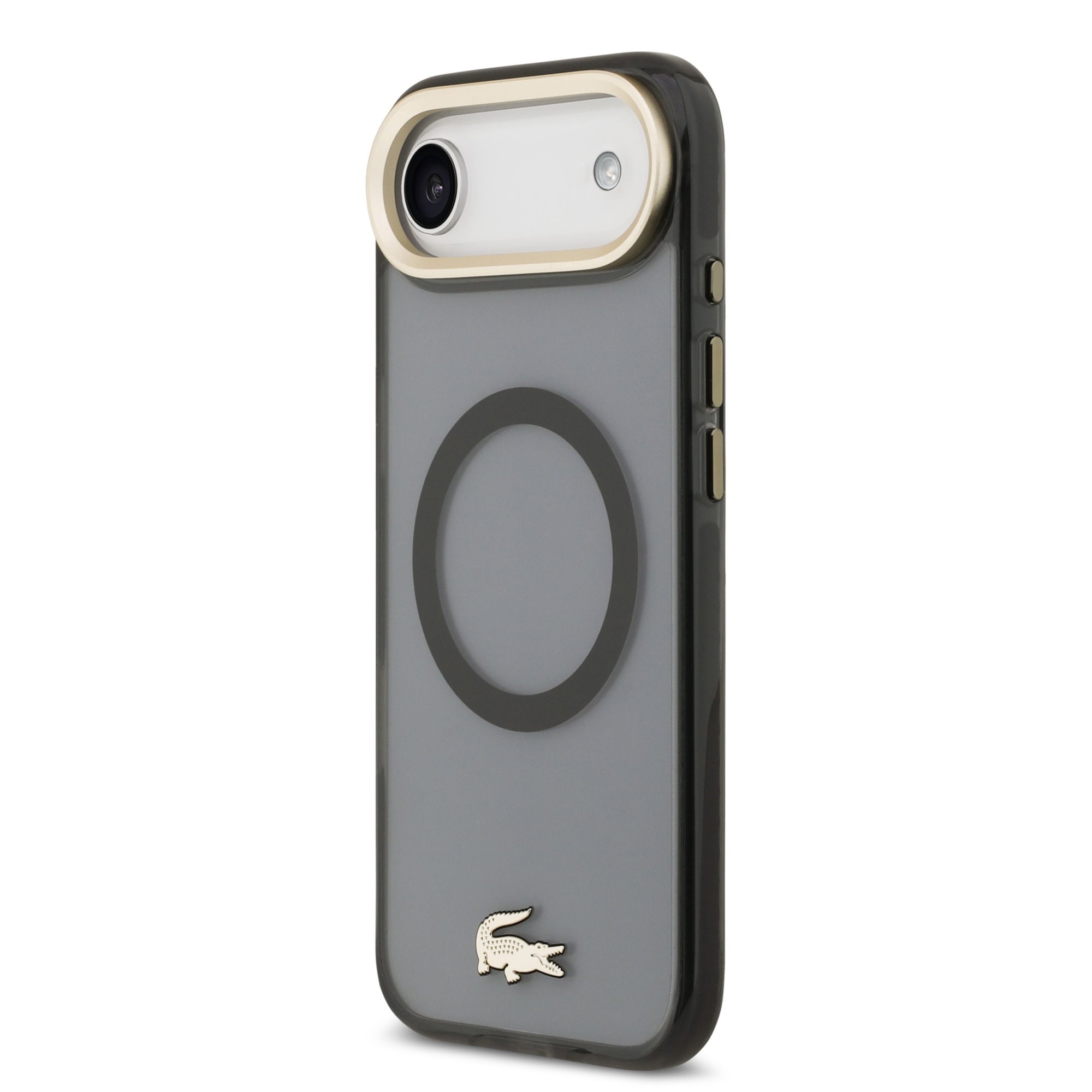 LACOSTE Калъф Apple iPhone 17 Air, PC/TPU Frosted Finish Gold Logo MagSafe /черен/ - LCHMP17MUFWAK – снимка 3