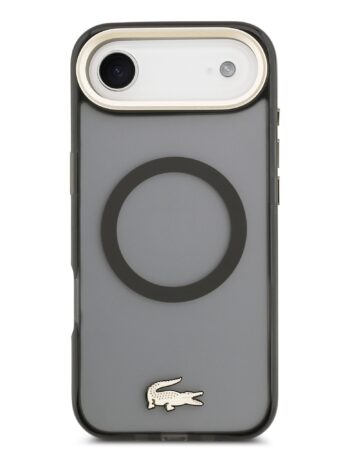 LACOSTE Калъф Apple iPhone 17 Air, PC/TPU Frosted Finish Gold Logo MagSafe /черен/ - LCHMP17MUFWAK