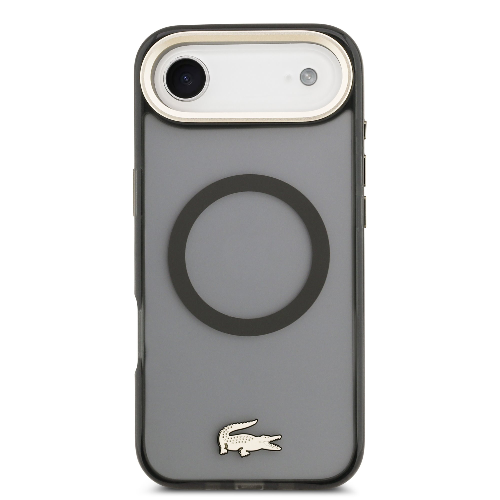 LACOSTE Калъф Apple iPhone 17 Air, PC/TPU Frosted Finish Gold Logo MagSafe /черен/ - LCHMP17MUFWAK