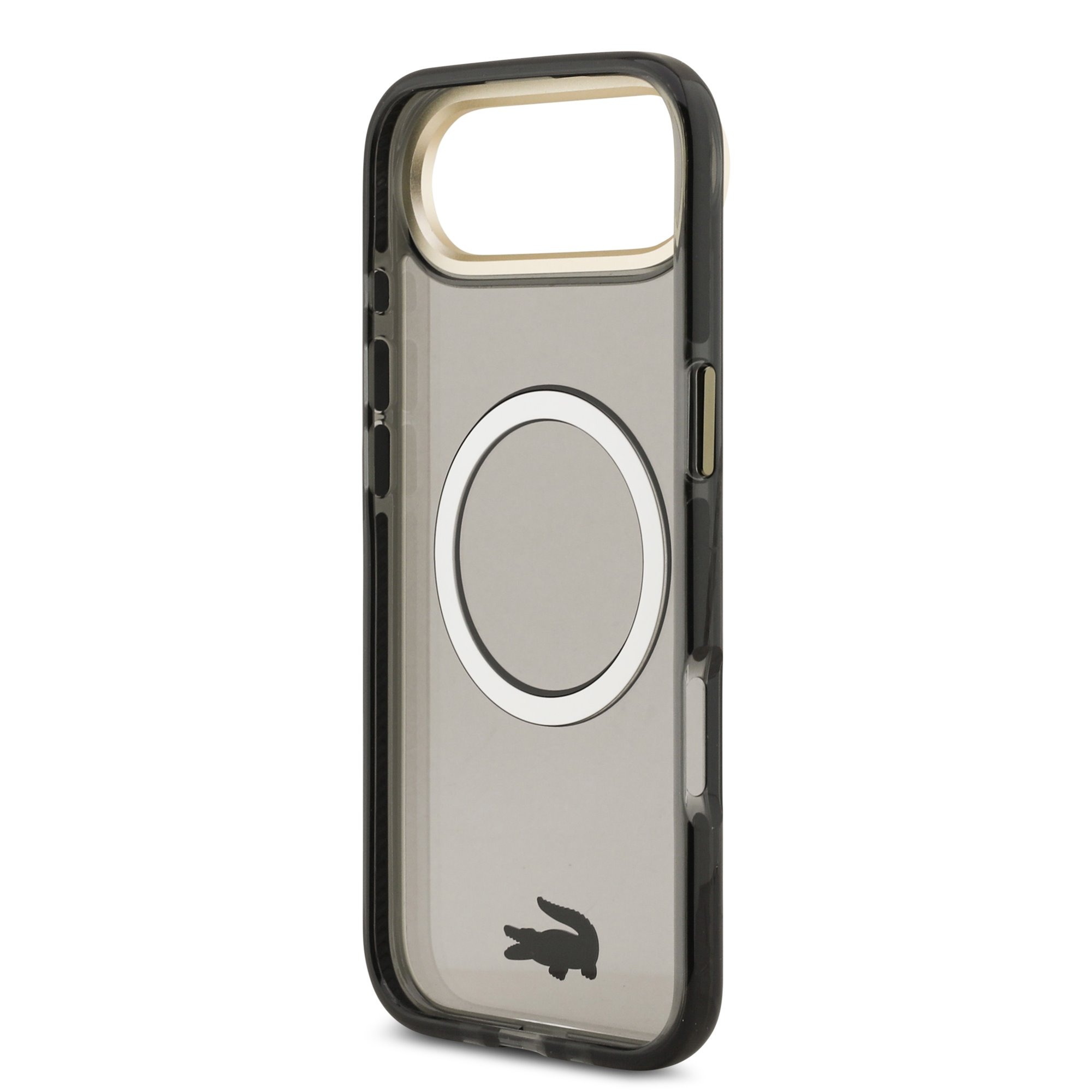 LACOSTE Калъф Apple iPhone 17 Air, PC/TPU Frosted Finish Gold Logo MagSafe /черен/ - LCHMP17MUFWAK – снимка 5
