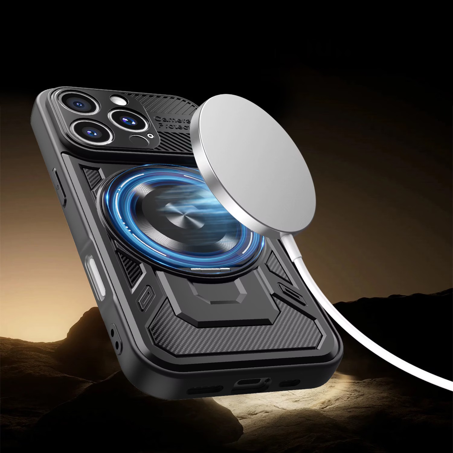 Калъф ARMOR MagRing Apple iPhone 17 Pro /черен/ – снимка 2