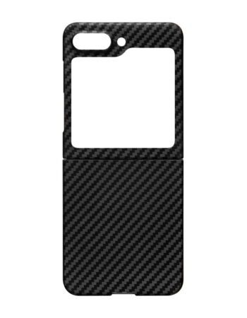 Калъф Genuine Carbon Samsung Z Flip 5 /черен/