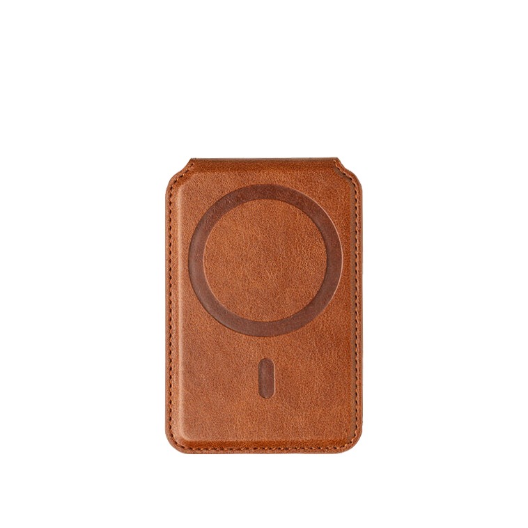 Калъф за карти Folding wallet cardslot, MagSafe /кафяв/ – снимка 2