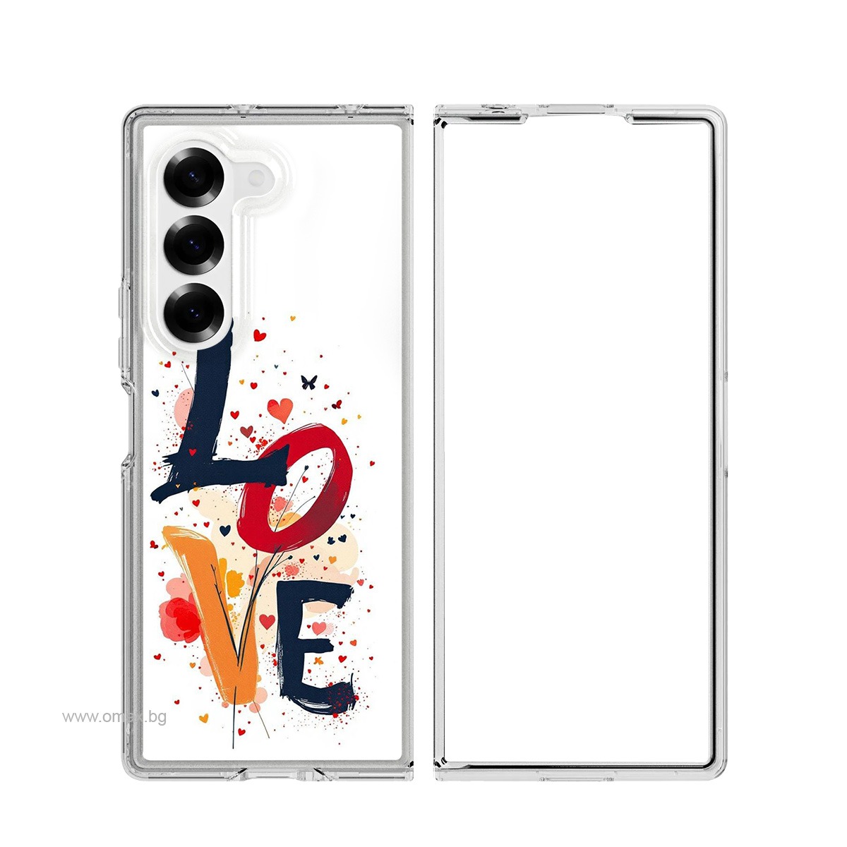 Калъф LOVE-Splash Samsung Z Fold 6 /Love letters/ – снимка 3