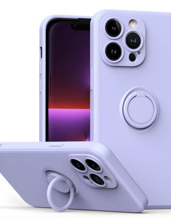 Калъф RING Silicone Apple iPhone 17 Pro /лилав/