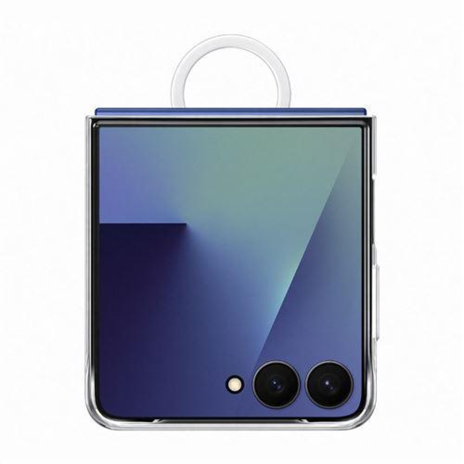 Калъф Silicone Cover with Ring Samsung Z Flip 7 EF-QF766CTE /прозрачен/ – снимка 2