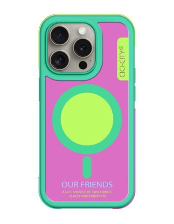 Калъф CiCi Color Bumper MagSafe Apple iPhone 13/14 /мента-маджента/